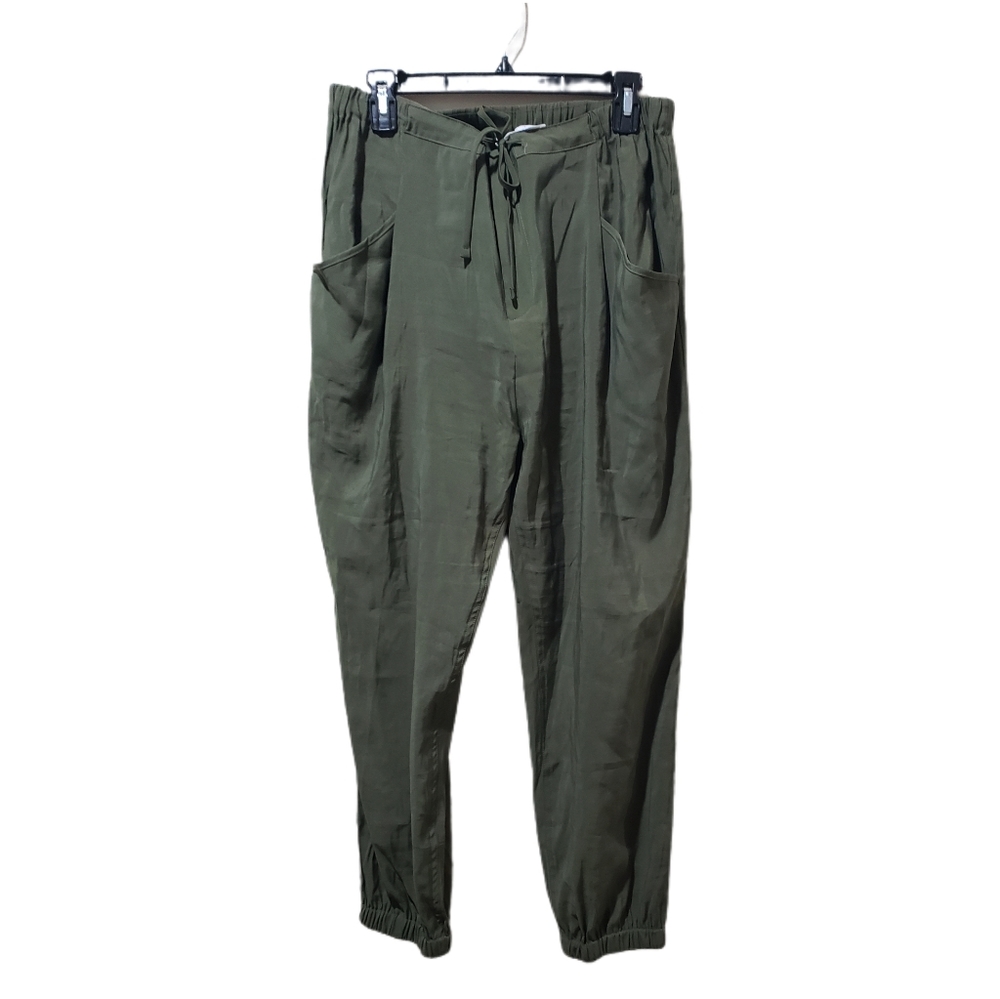 Forest green drawstring trouser dress pants XL